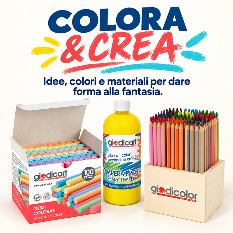 Colora e crea: idee, colori e materiali per dare forma alla fantasia