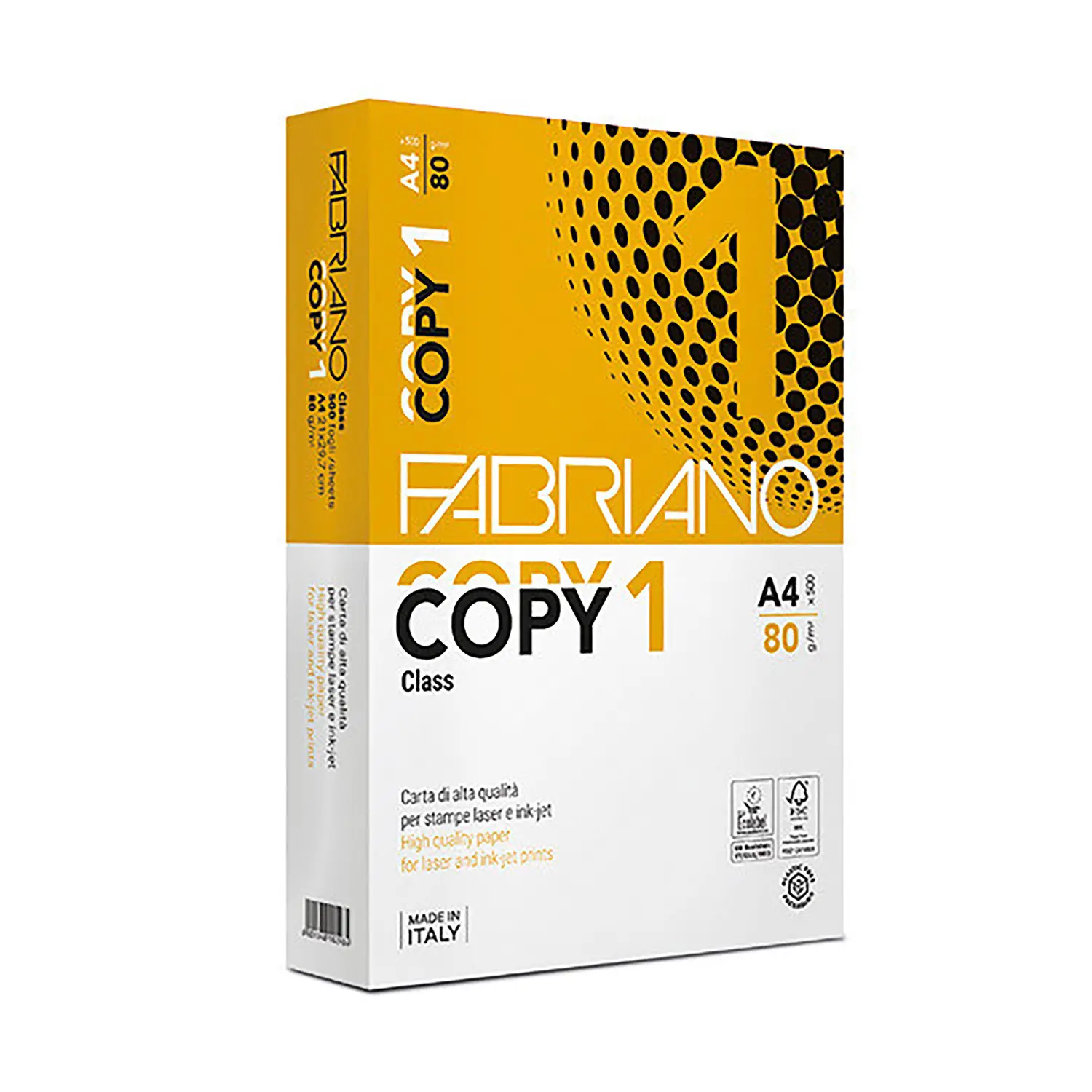 Carta Fotocopie Fabriano Copy 1 Class A4 – Qualità Premium ed Ecosostenibilità - Carta e cartoncino