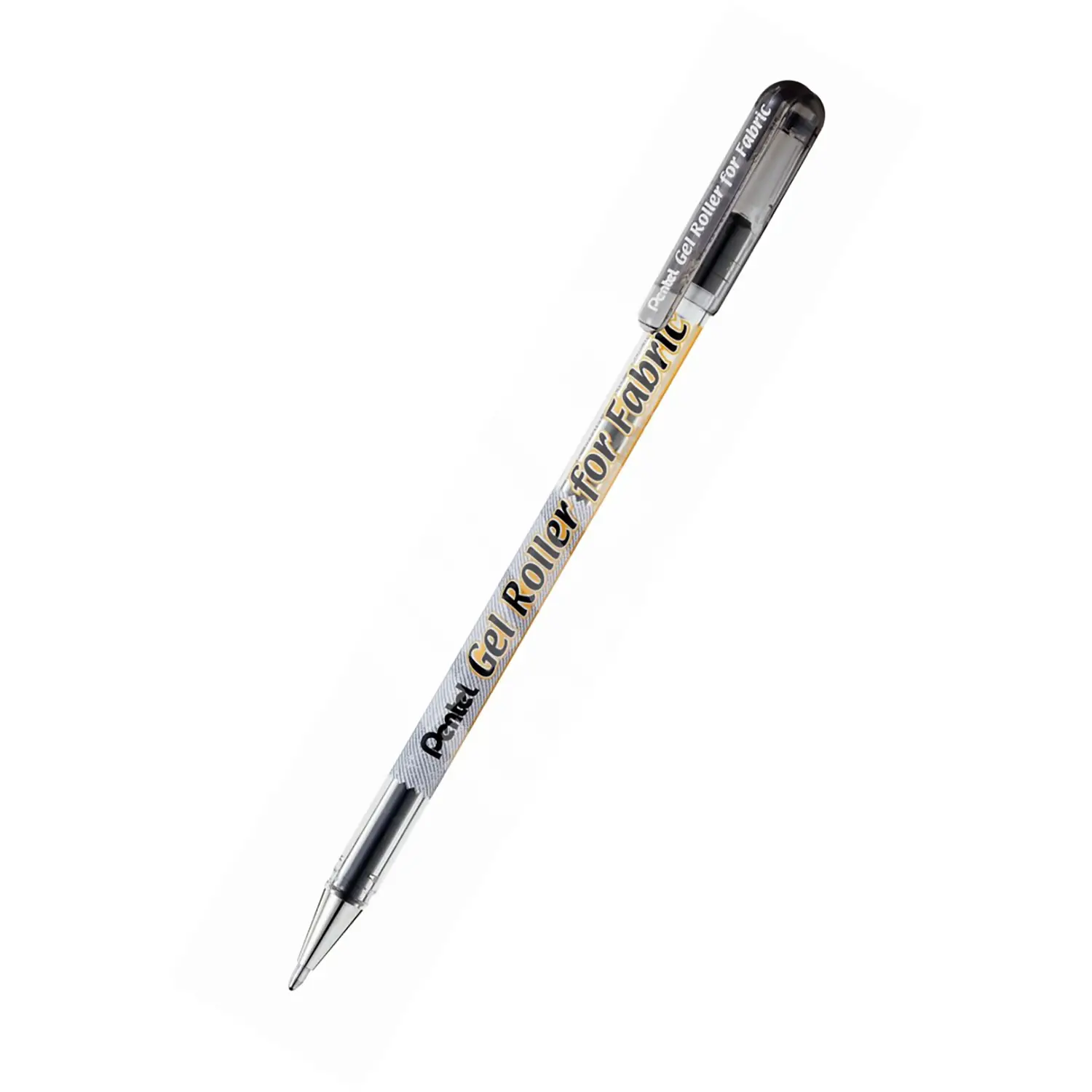 Penna Gel Roller Pentel per Tessuto Nero – Penna Permanente per Tessuti con Punta 1 mm - penne pennarelli ufficio