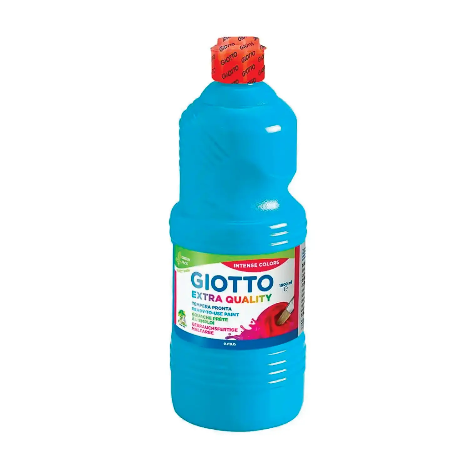 Tempera Pronta Extra Quality Giotto - Cyan - Flacone 500 ml - Tempere