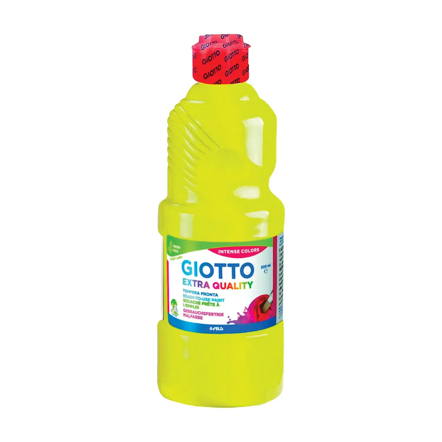 Tempera Pronta Extra Quality Giotto - Giallo - Flacone 500 ml - Tempere