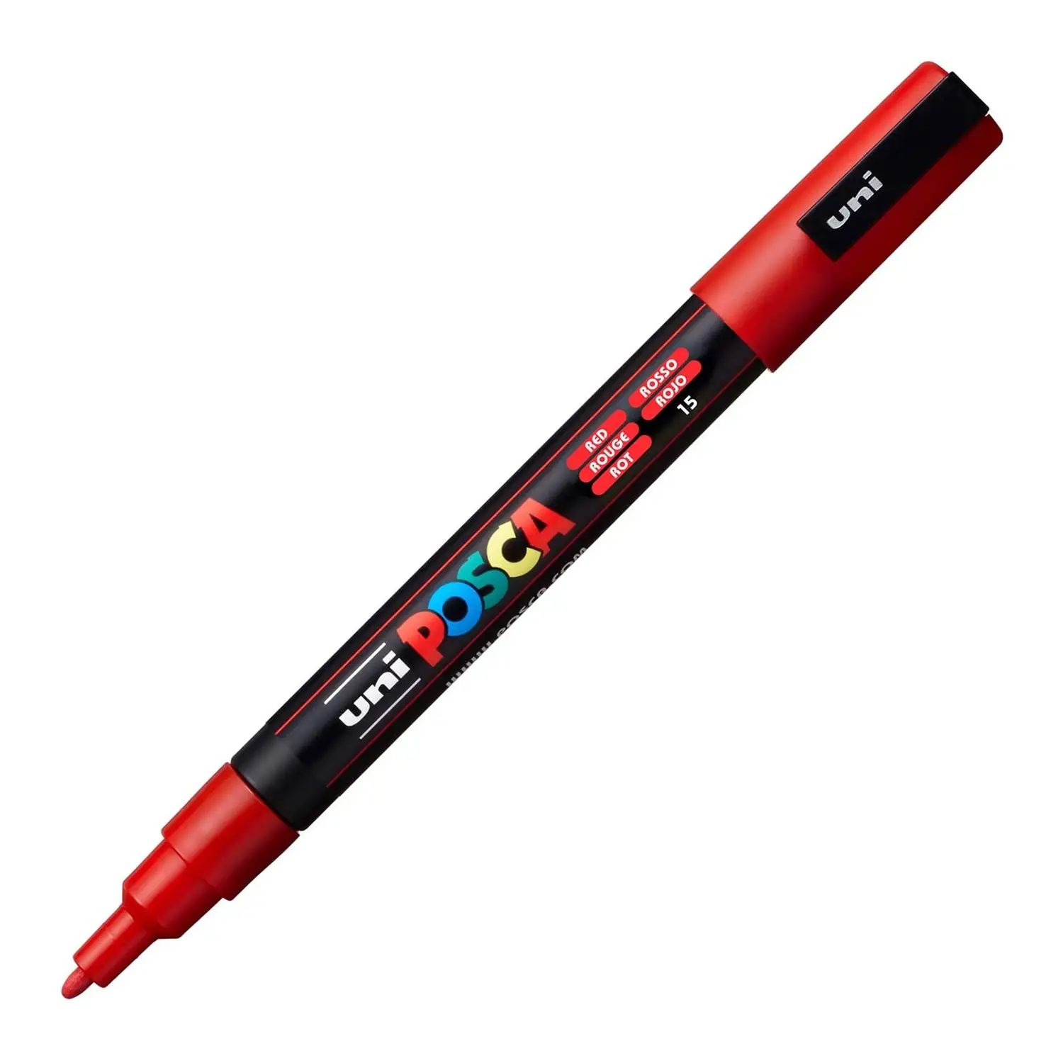 Pennarello Uni Posca - Punta Fine 0,9-1,3 mm – Rosso - Pennarelli