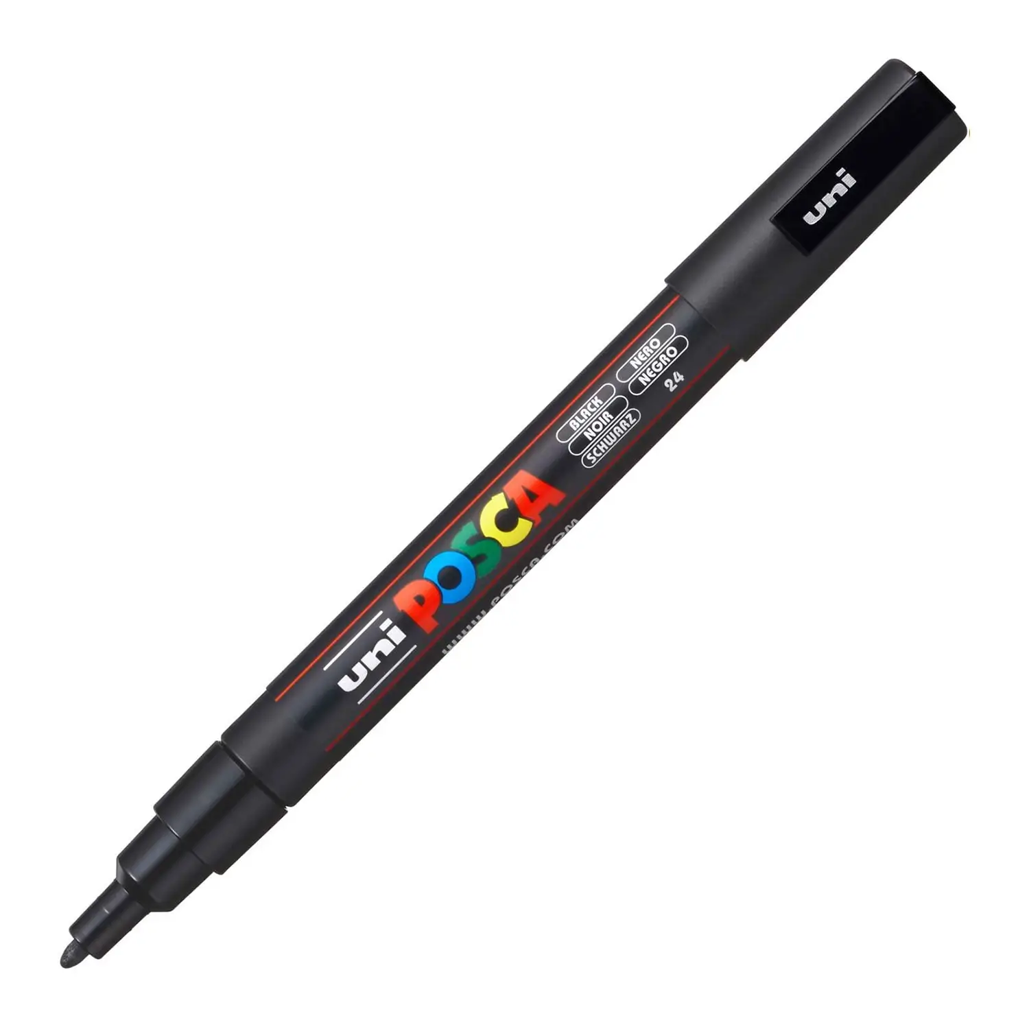 Pennarello Uni Posca - Punta Fine 0,9-1,3 mm – Nero - Pennarelli