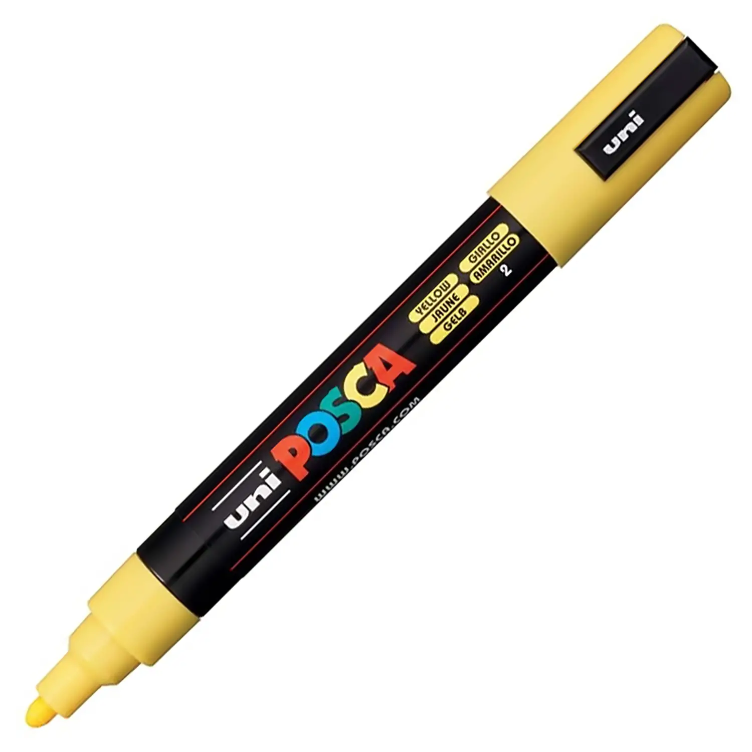 Pennarello Uni Posca Punta Media - Punta 1,8-2,5 mm - Giallo - Pennarelli