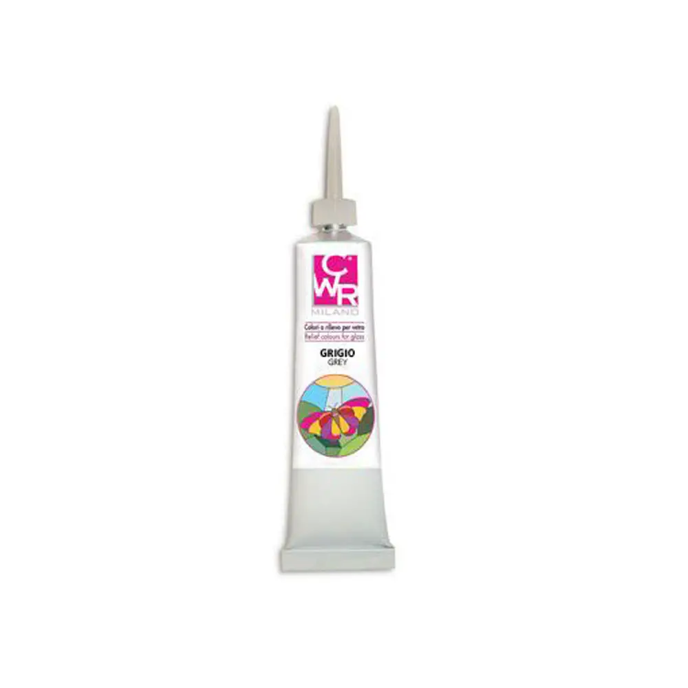 Pasta Imitazione Piombo Grigio 20 ml – Effetto Vetrata Artistica Professionale - Colori per vetro e ceramica