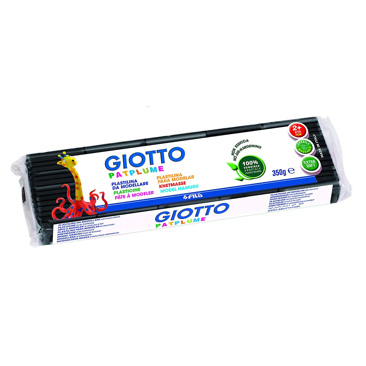 Plastilina Patplume Giotto – 350g Nero - Paste per modellare