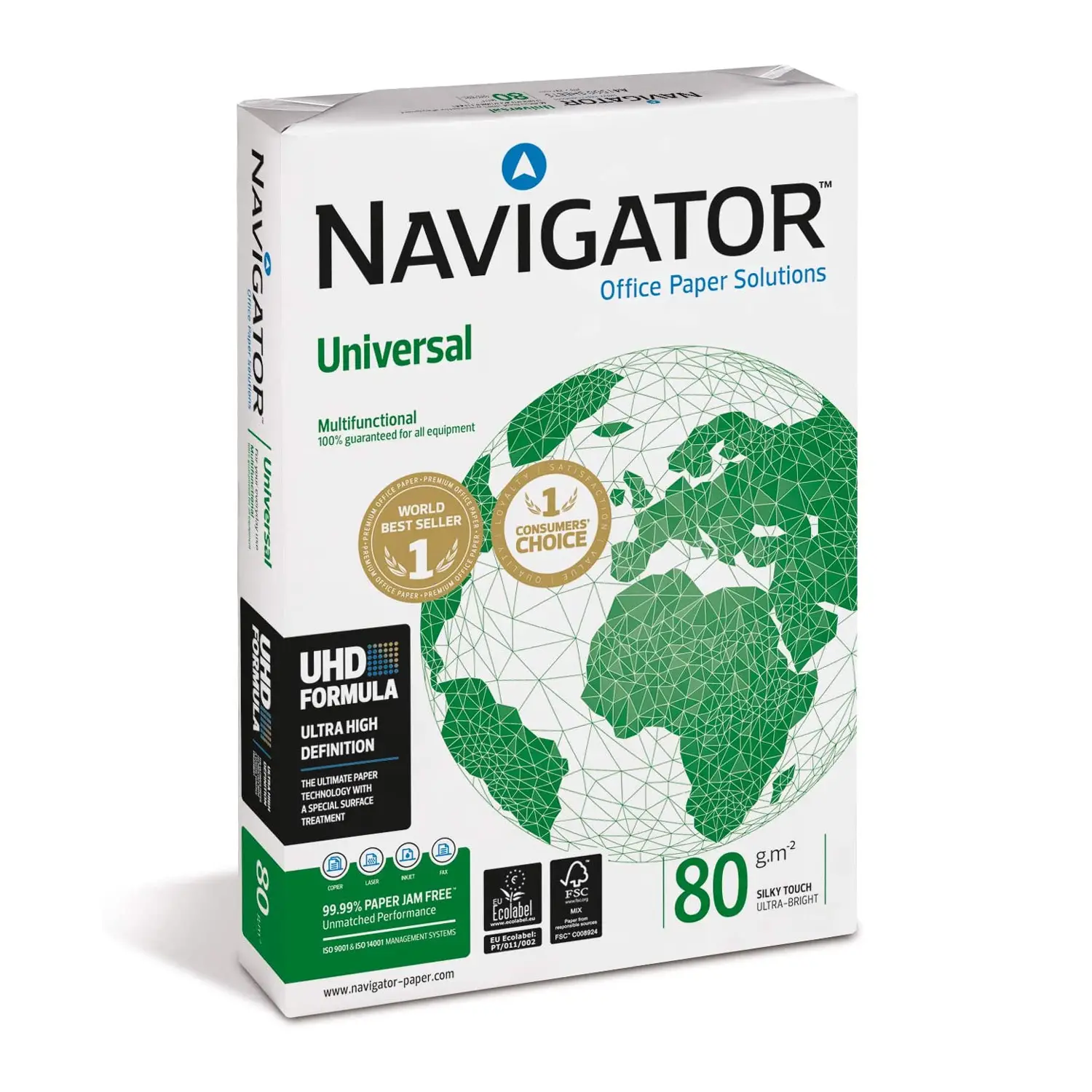 Carta Navigator Universal Premium – A4 80 g/m² – 500 Fogli - Carta e cartoncino