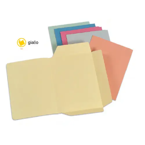 Cartelline 3 Lembi Giallo con Stampa 50Pezzi - Cancelleria varia