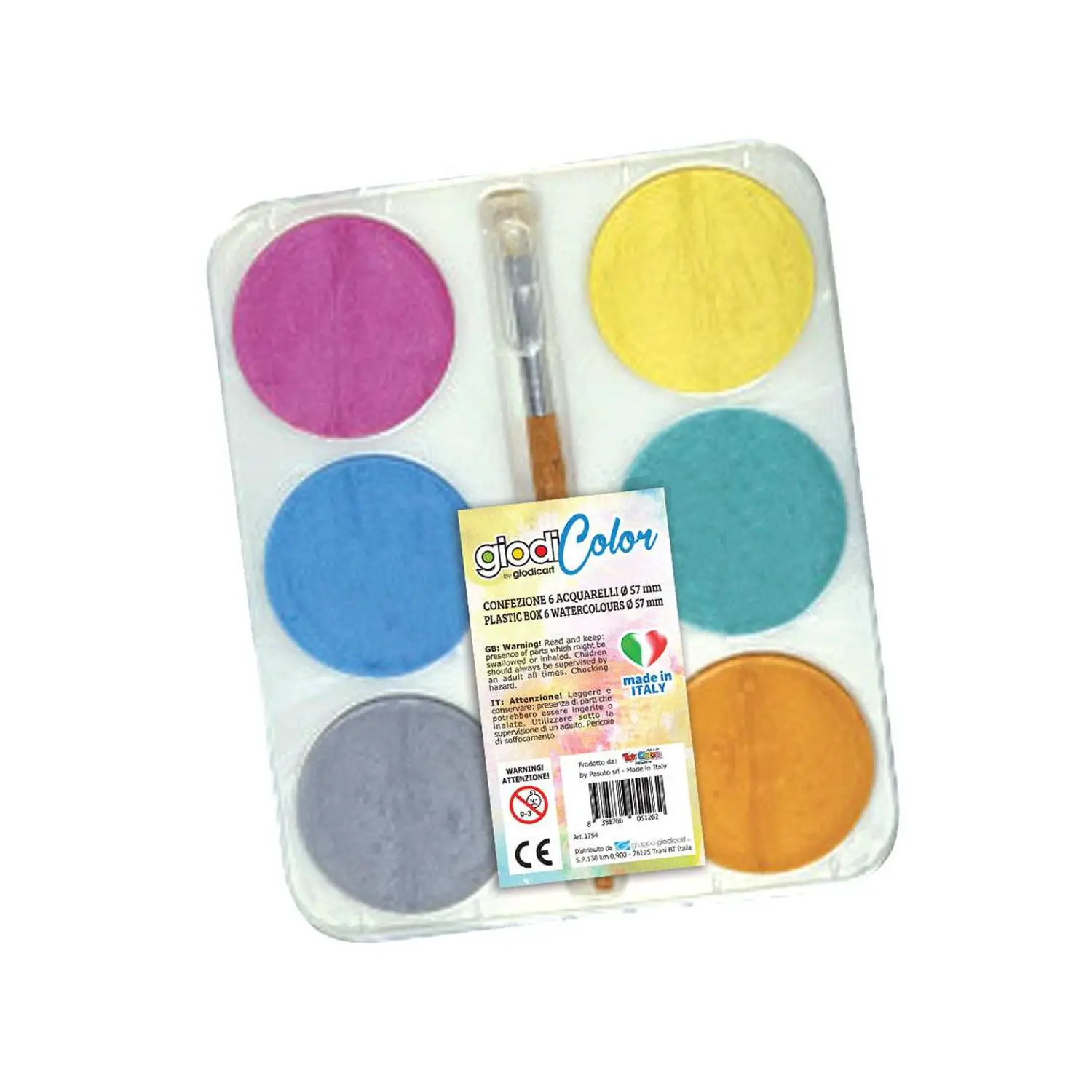 Acquerelli Perlati Maxi Giodicolor – 6 Colori Perlati - Inchiostri e acquerelli
