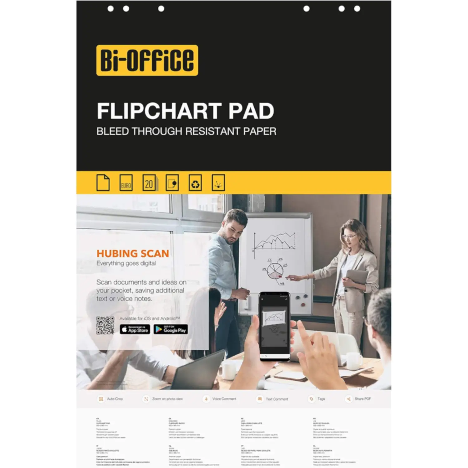 Blocco di Ricambio Quadrettato – 20 Fogli - Formato 65x95 cm - Lavagnette e carrelli