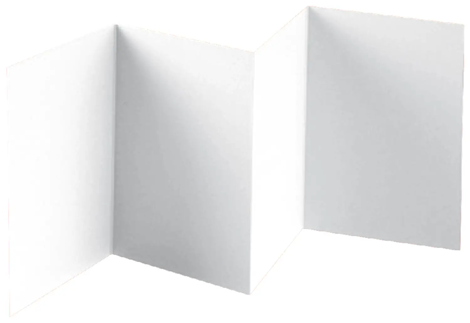 Cartoncini Augurali 4 Ante Bianco - Carta e cartoncino