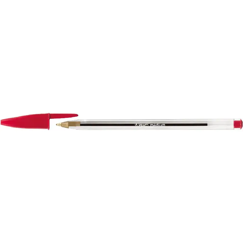 Penna a Sfera Bic Cristal – Inchiostro Rosso, Punta 1 mm - penne pennarelli ufficio