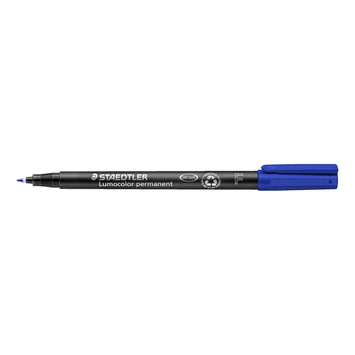 Pennarello Permanente Lumocolor Staedtler - Punta Fine Blu - penne pennarelli ufficio