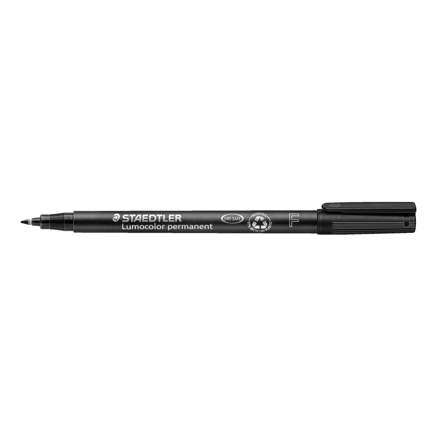 Pennarello Permanente Lumocolor Staedtler - Punta Fine Nero - penne pennarelli ufficio