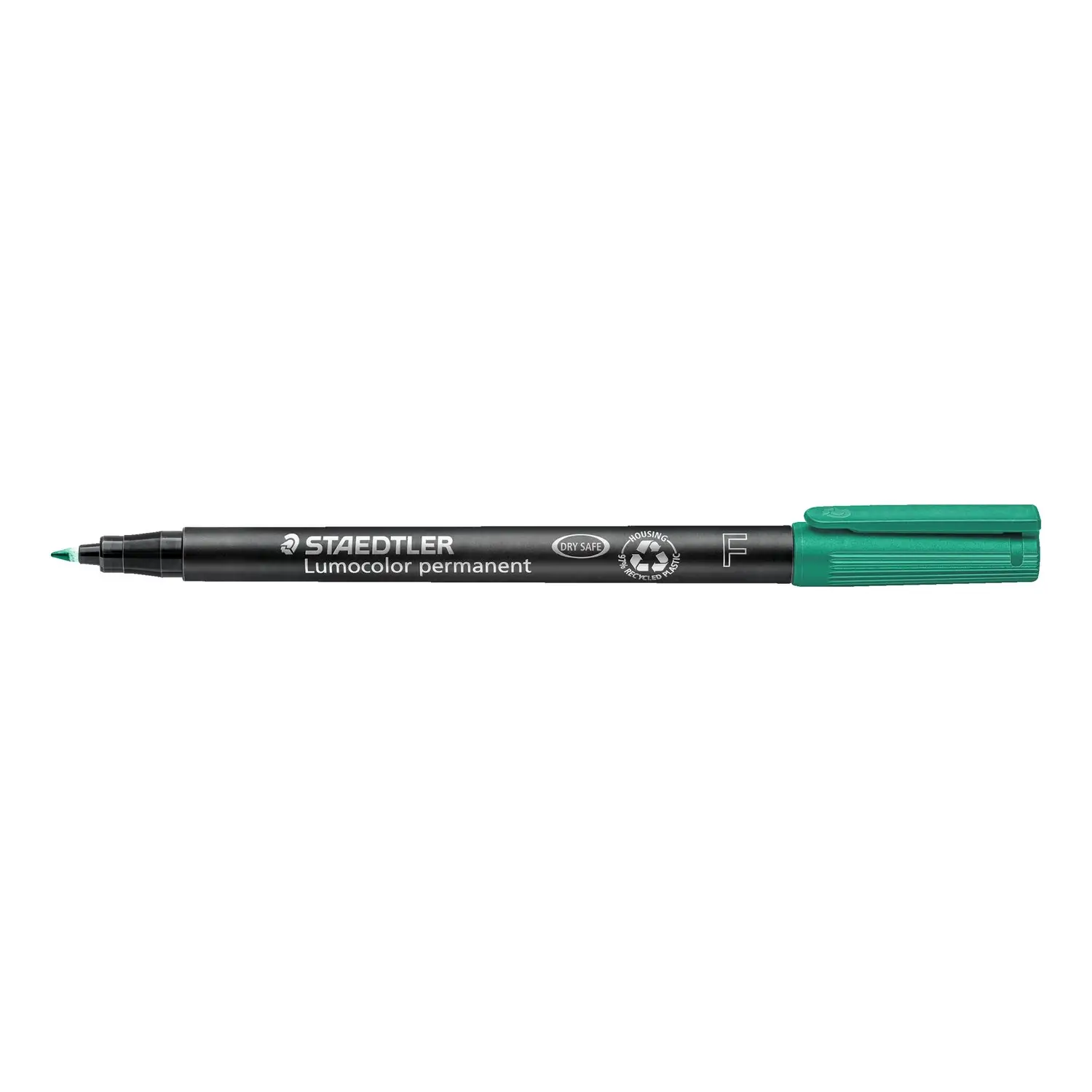 Pennarello Permanente Lumocolor Staedtler - Punta Fine Verde - penne pennarelli ufficio