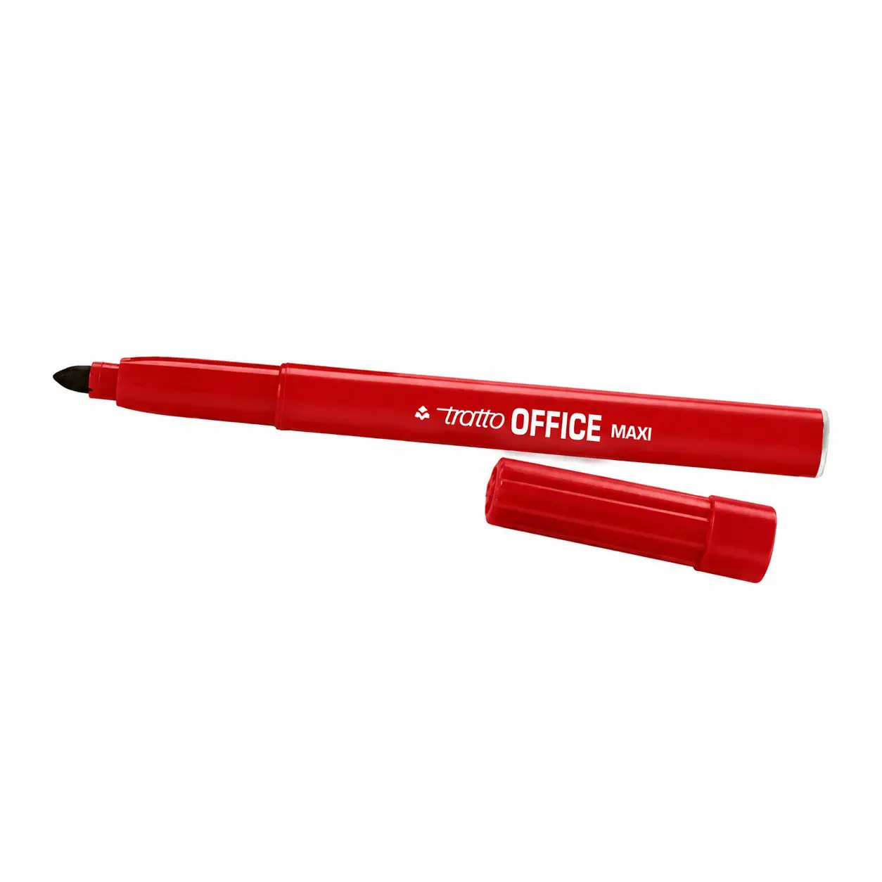 Pennarello Tratto Office Maxi – Punta Maxi 4 mm - Rosso - Pennarelli