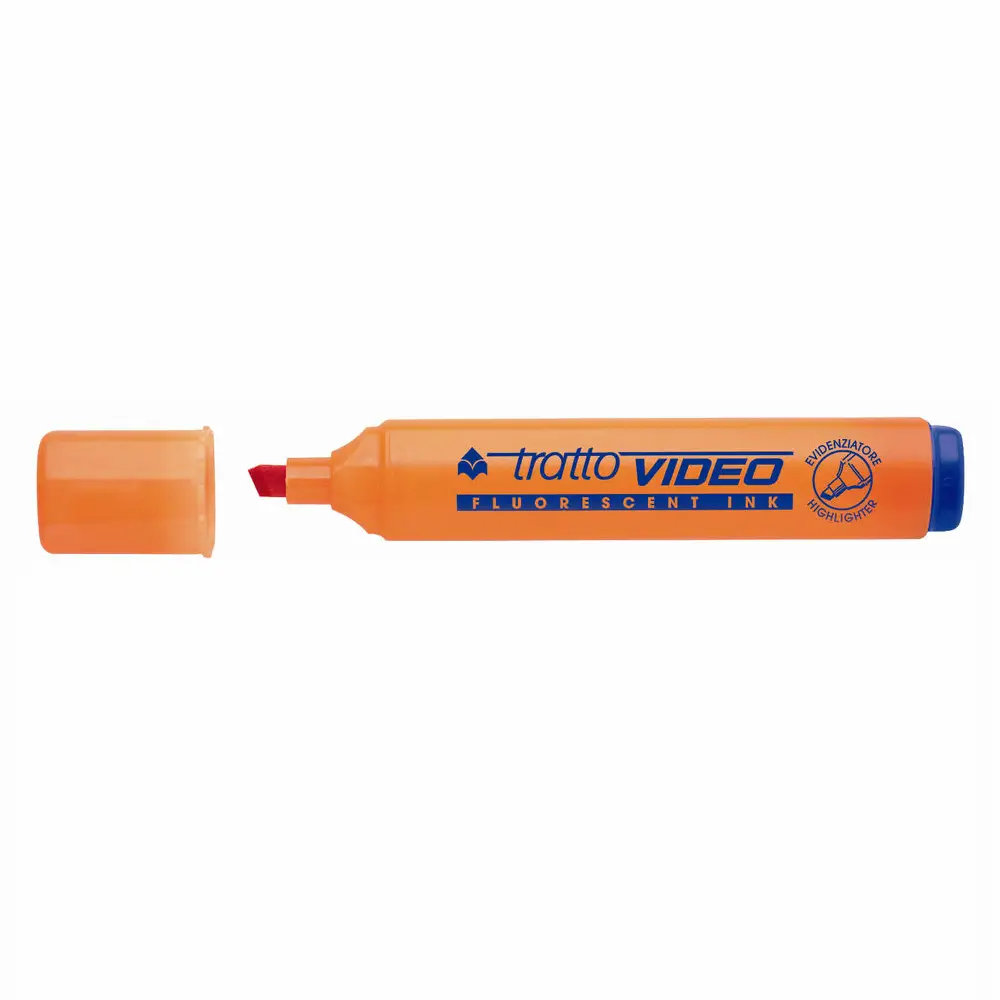 Evidenziatore Tratto Video FILA – Colore Arancio Fluorescente - penne pennarelli ufficio