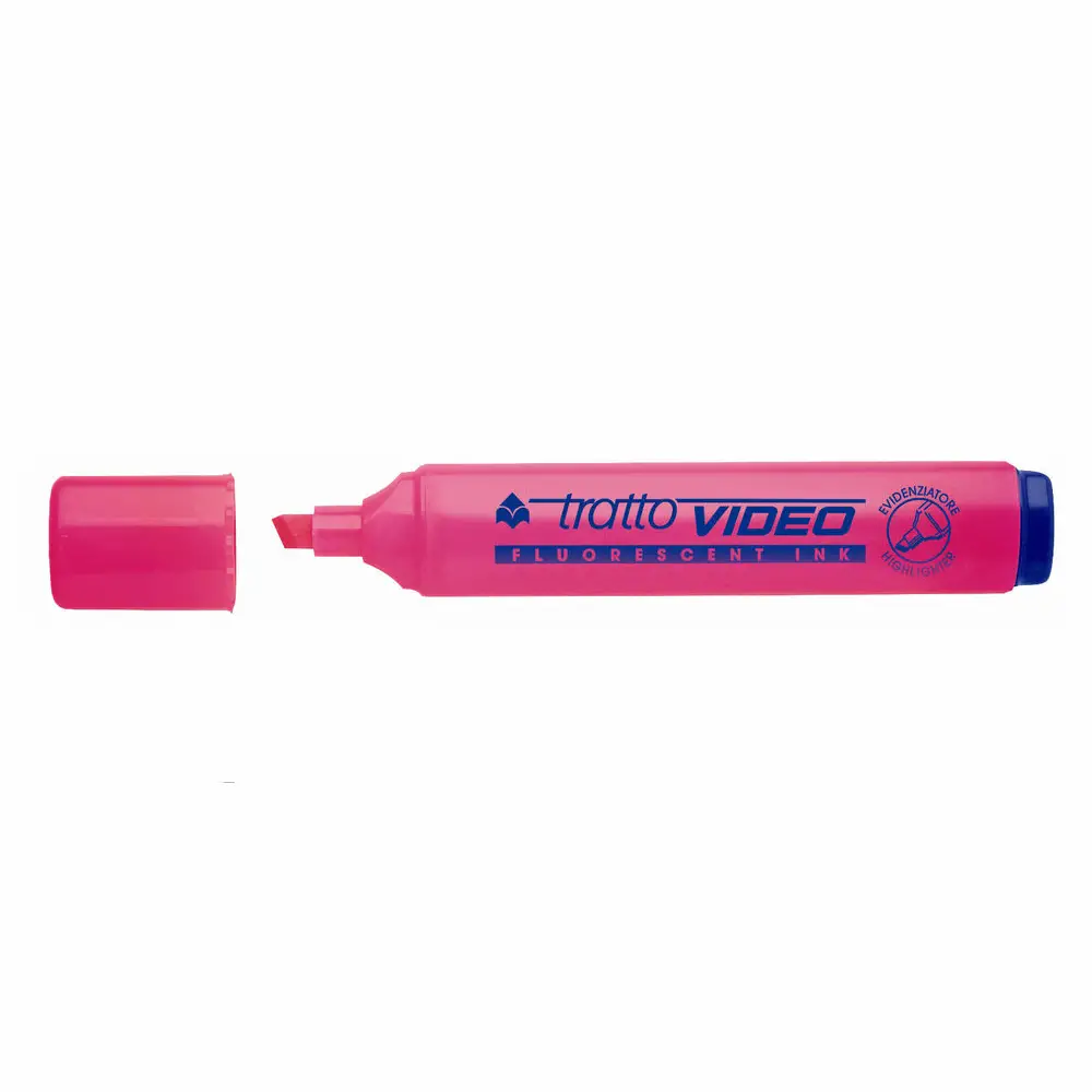 Evidenziatore Tratto Video FILA – Colore Rosa - penne pennarelli ufficio