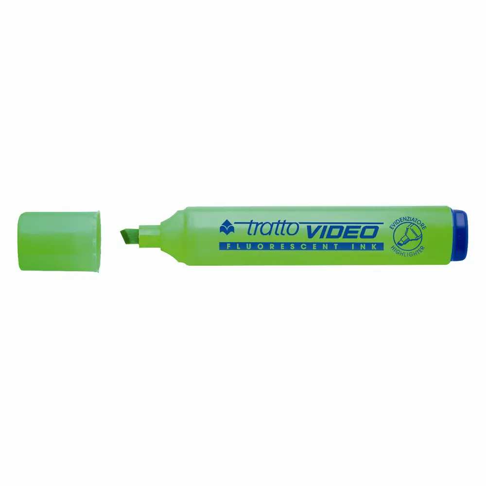 Evidenziatore Tratto Video FILA – Colore Verde Fluorescente - penne pennarelli ufficio