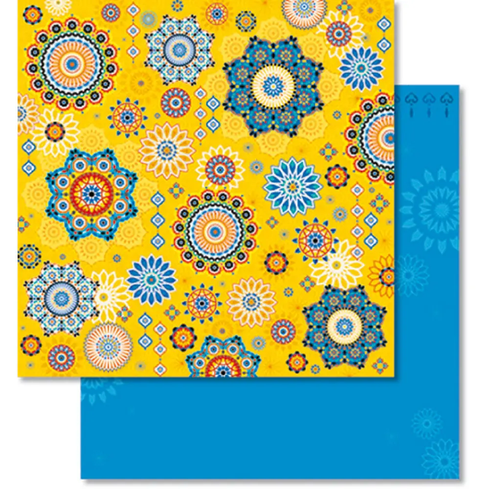 Cartoncini Glitterati Arabesque 5 fogli 30,5x30,5 Cm - Carta e cartoncino