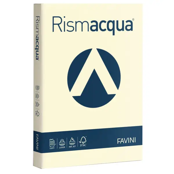 Carta Colorata Rismacqua A4 140 gr – 200 Fogli - Avorio - Carta e cartoncino