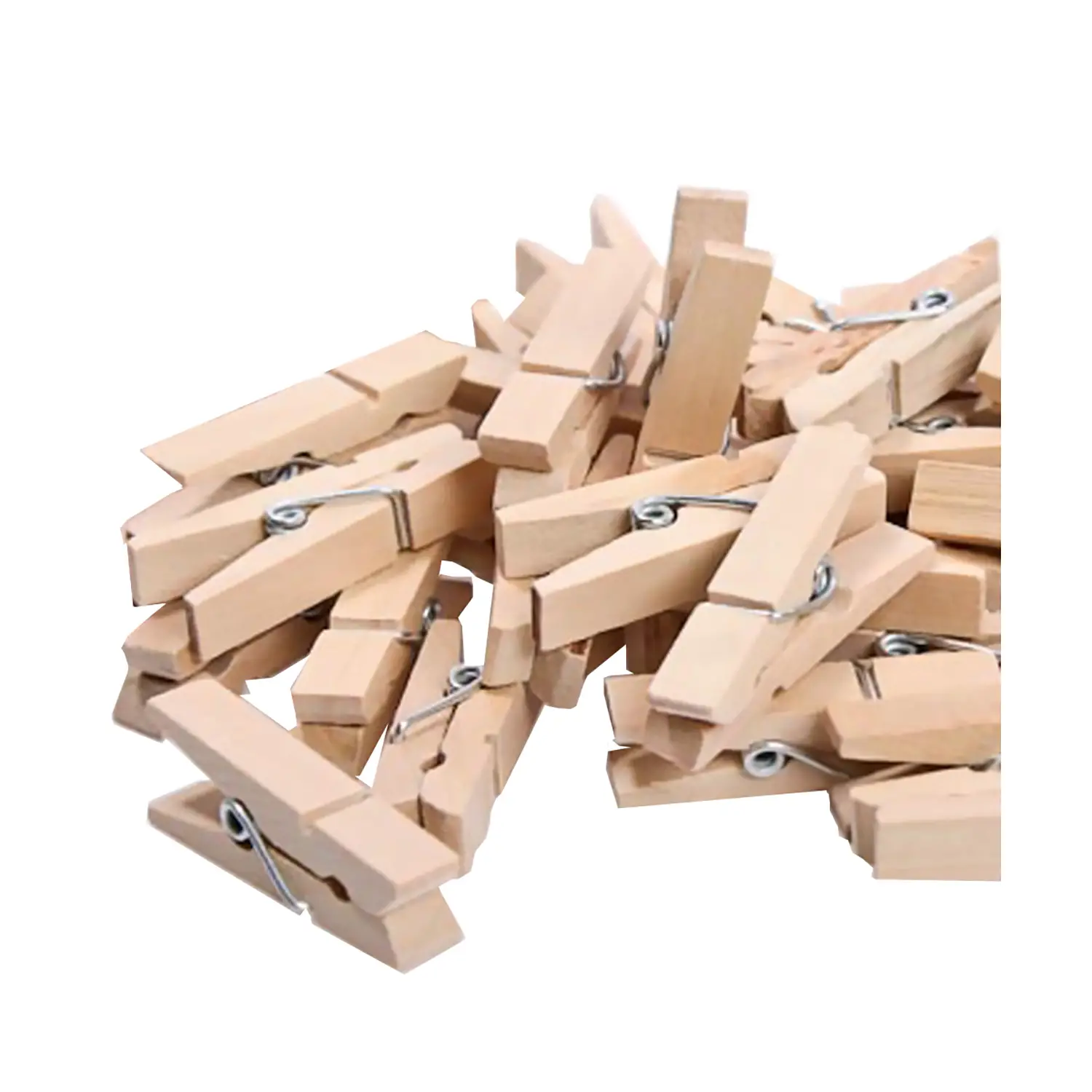 Mollette in Legno 76 mm – Set da 48 Pezzi per Progetti Creativi - Soggetti in legno