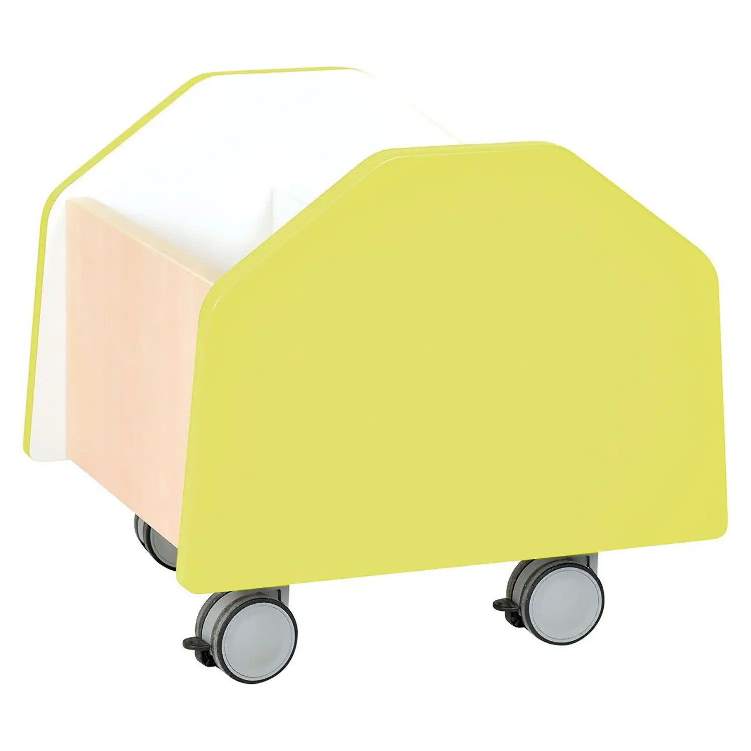 Carrello Piccolo Quadro Lime – Arredo per Scuola e Spazi Educativi - Librerie e zone lettura