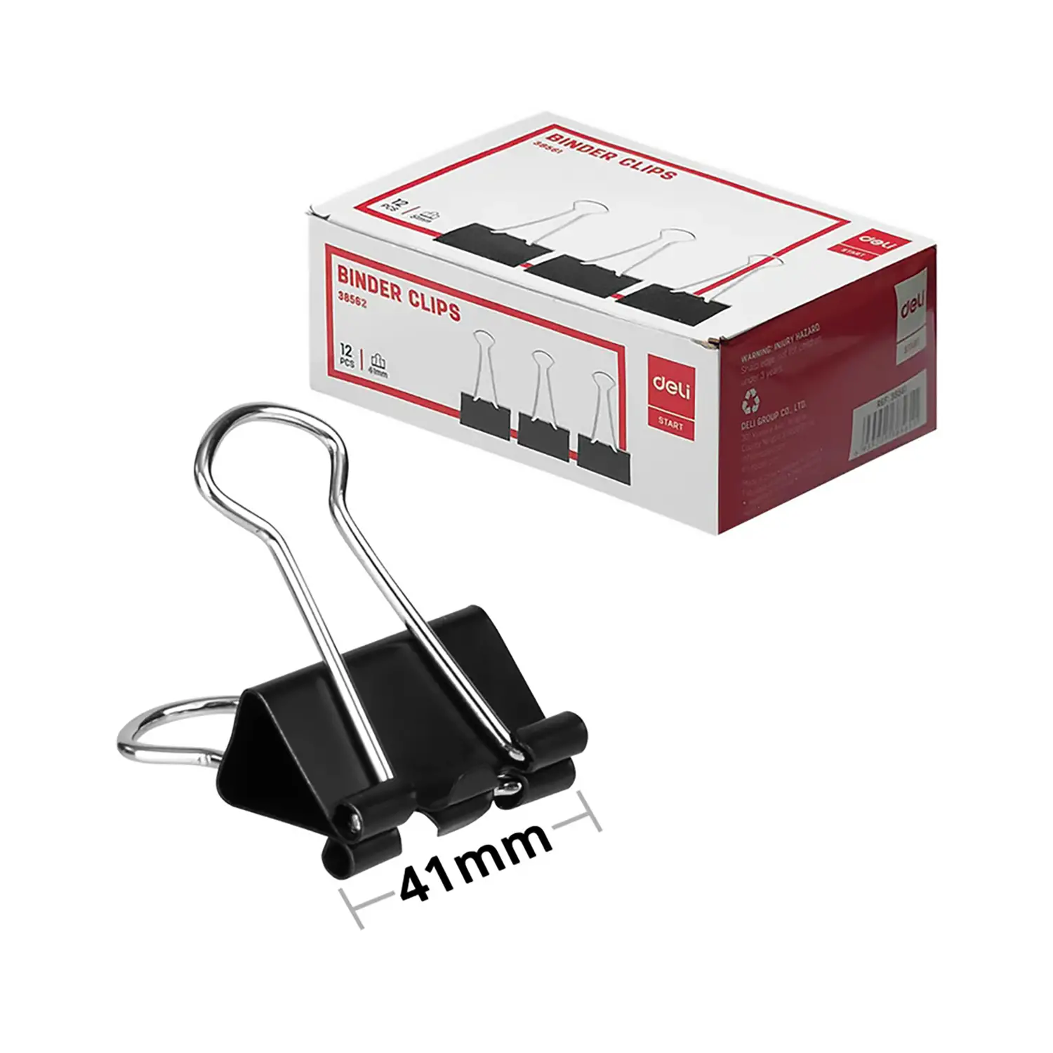 Fermacarte a Molla mm. 40 mm Scatola 12 Pezzi - Cancelleria varia
