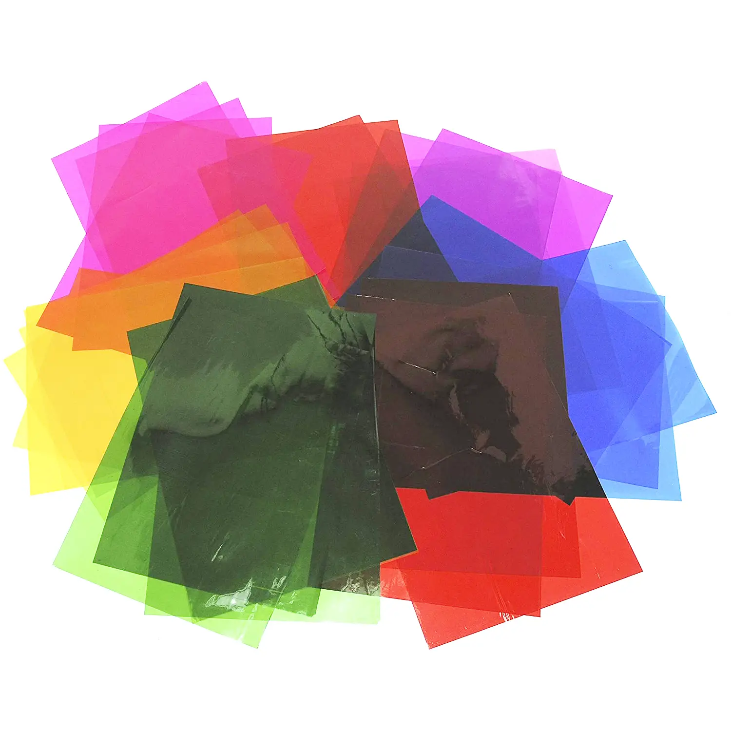 Cellophane Trasparente Colorato – 48 Fogli A4 – Materiale Creativo - Carta e cartoncino
