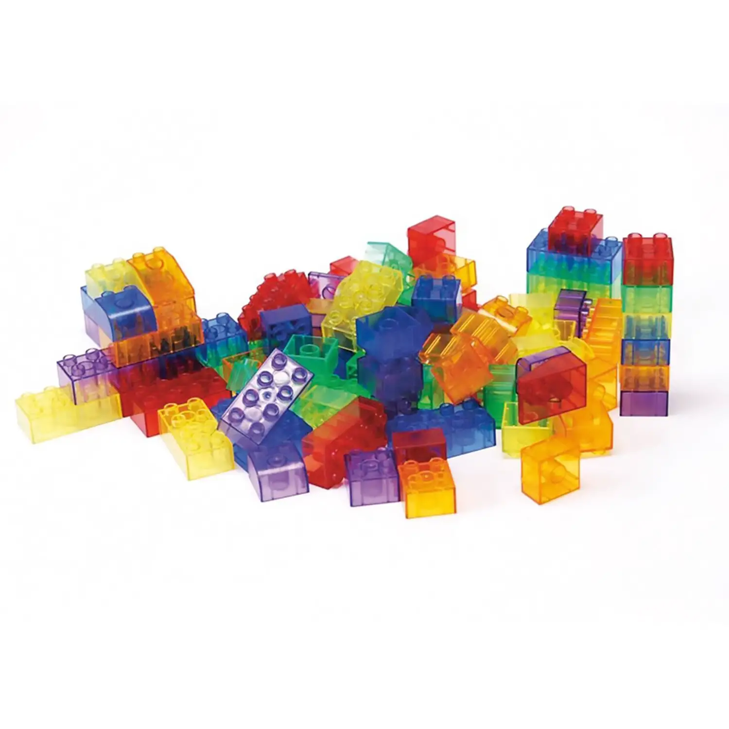 Mattoncini Colorati Traslucenti 90 Pezzi - Motricità fine