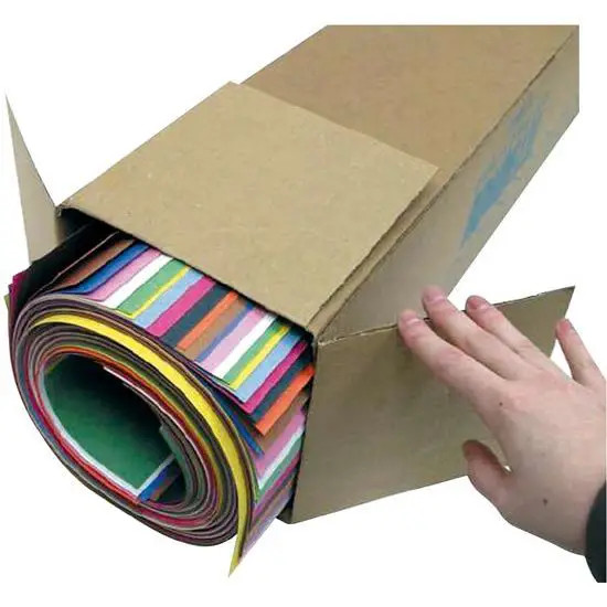 Cartoncino Bricolage Colorato 120 gr/mq – Assortimento 50 Fogli – Formato 61x91 cm - Carta e cartoncino