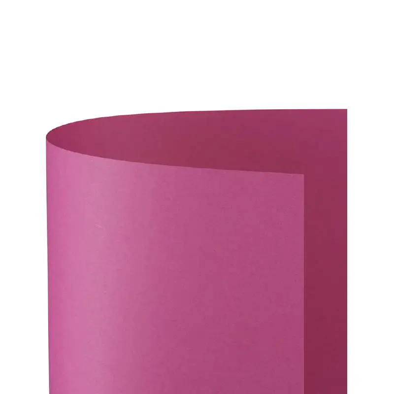 Cartoncino Bristol Liscio 200 gr - 10 Fogli 70x100 cm - Ciclamino - Carta e cartoncino
