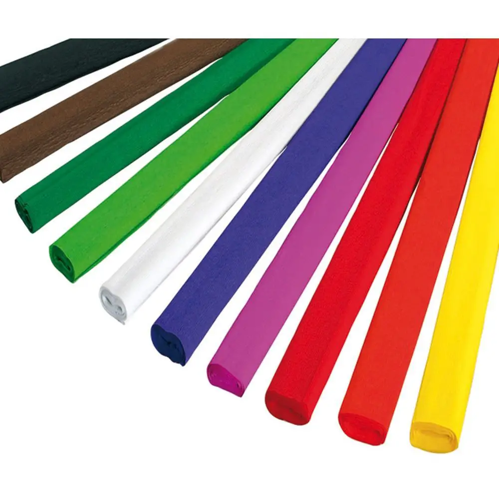 Carta Crespa Giodikrea – 30 Rotoli – 10 Colori – 40 gr - Carta e cartoncino