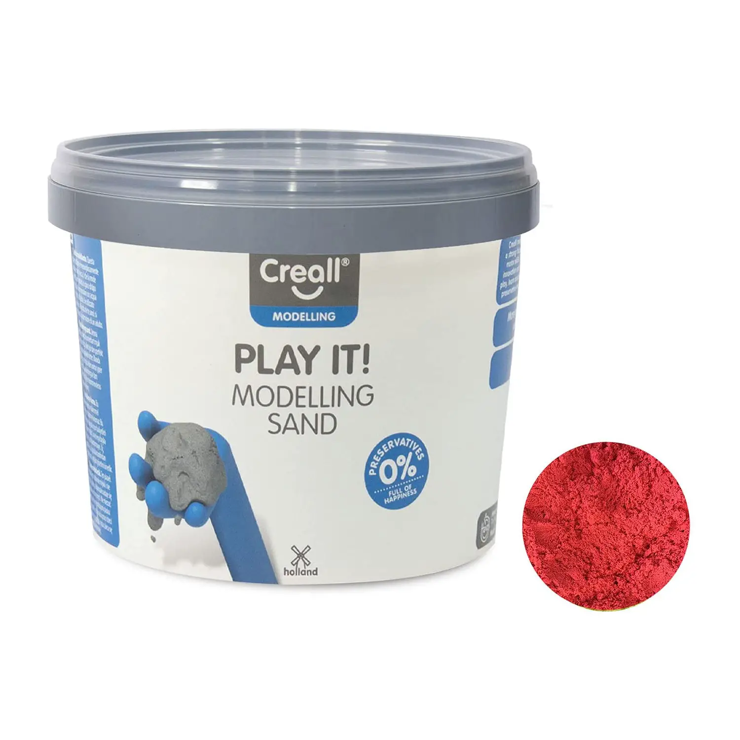Sabbia Cinetica Creall 750 g – Modelling Sand Rossa - Paste per modellare