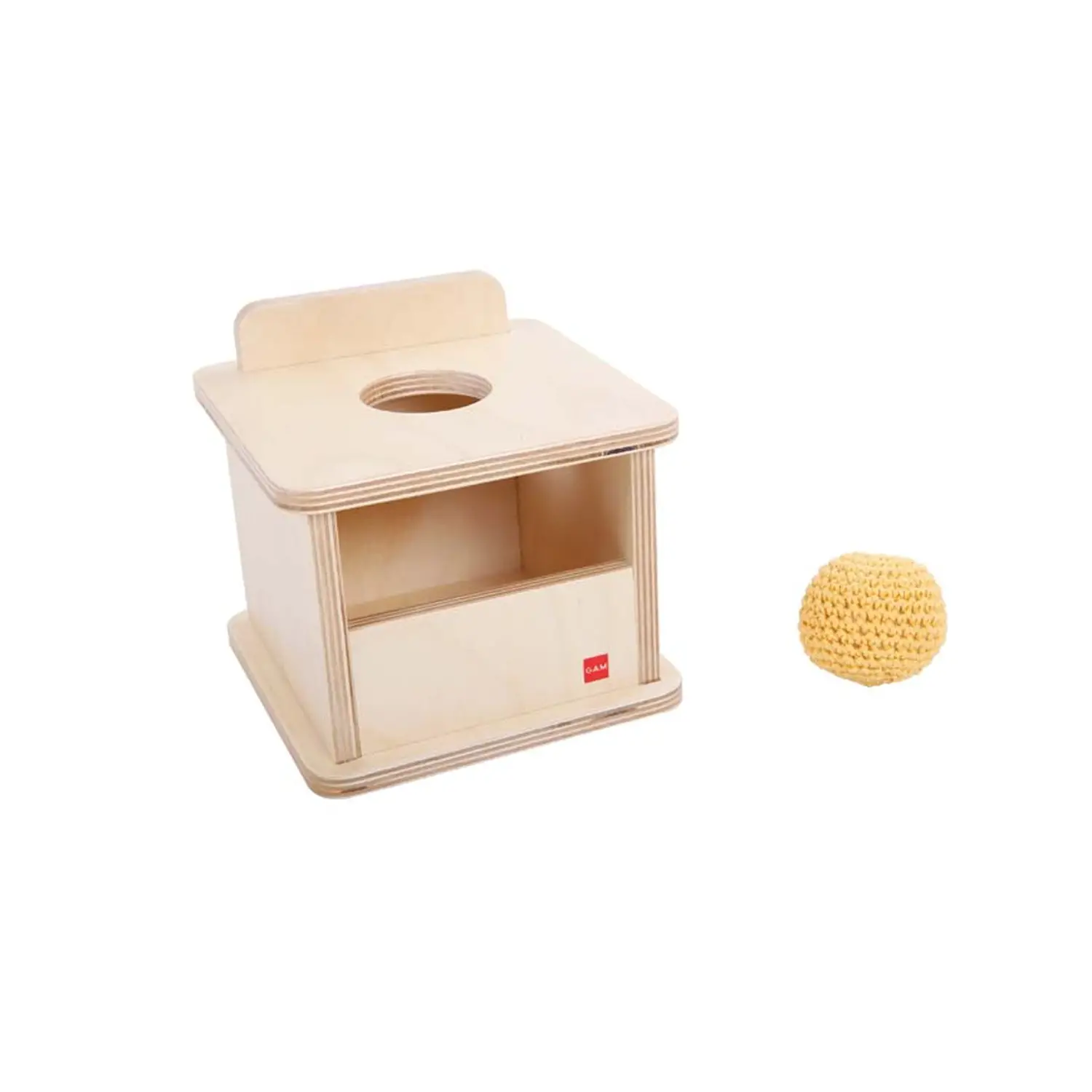 Scatola Imbucare con Palla a Maglia – Gioco Educativo Montessori - leggere scrivere contare racco