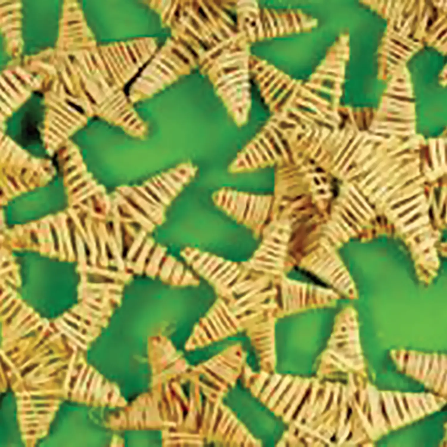 Stelle Intrecciate in Fibra Naturale – 30 Pezzi - Soggetti in legno