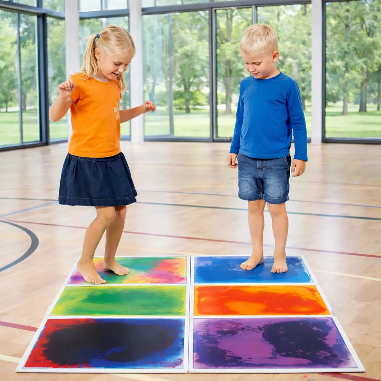 Piastrelle Sensoriali Magiche - 6 Piastrelle 50x50 cm - Sviluppo sensoriale