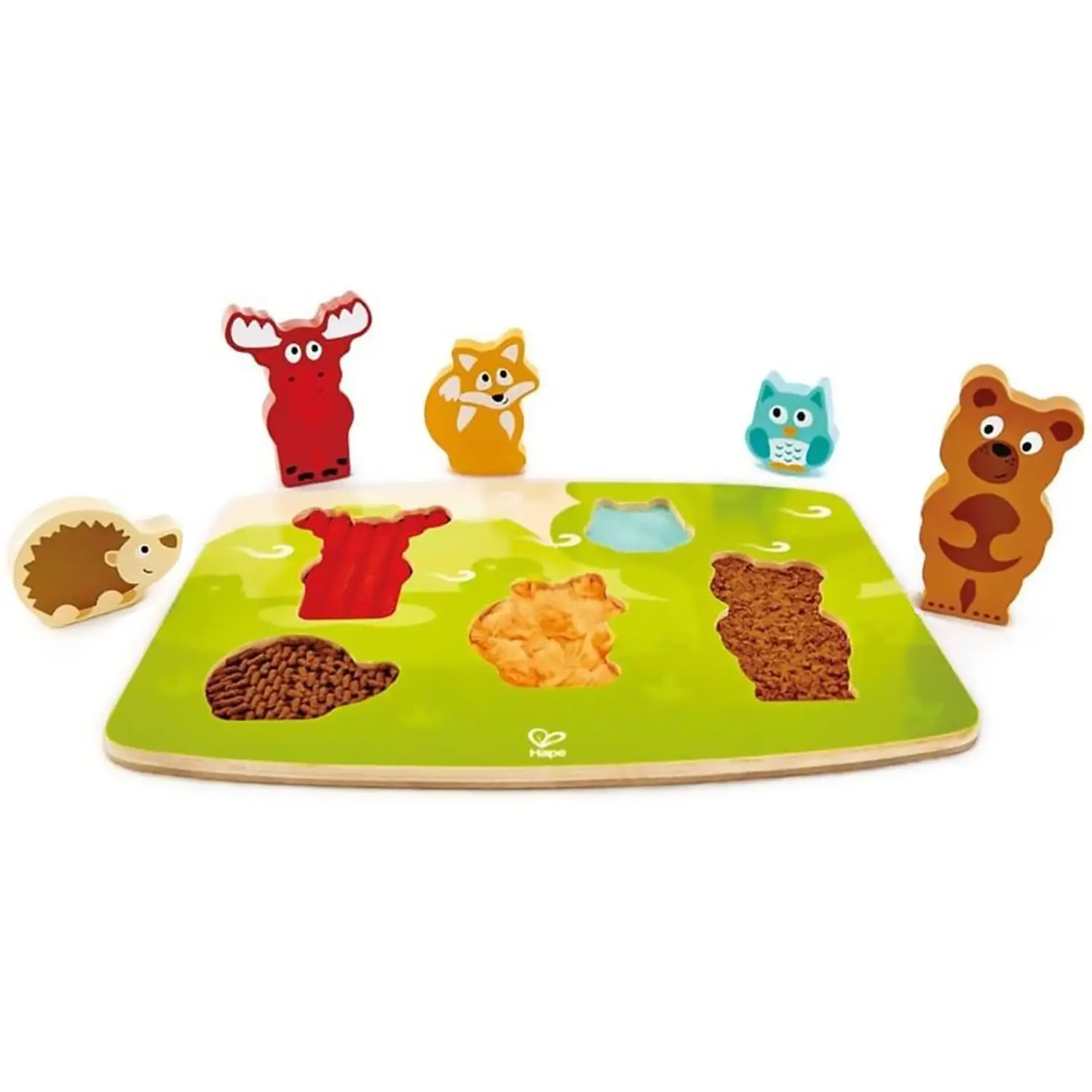Puzzle Tattile Animali della Foresta – 21x30 cm - Incastri e puzzle in legno