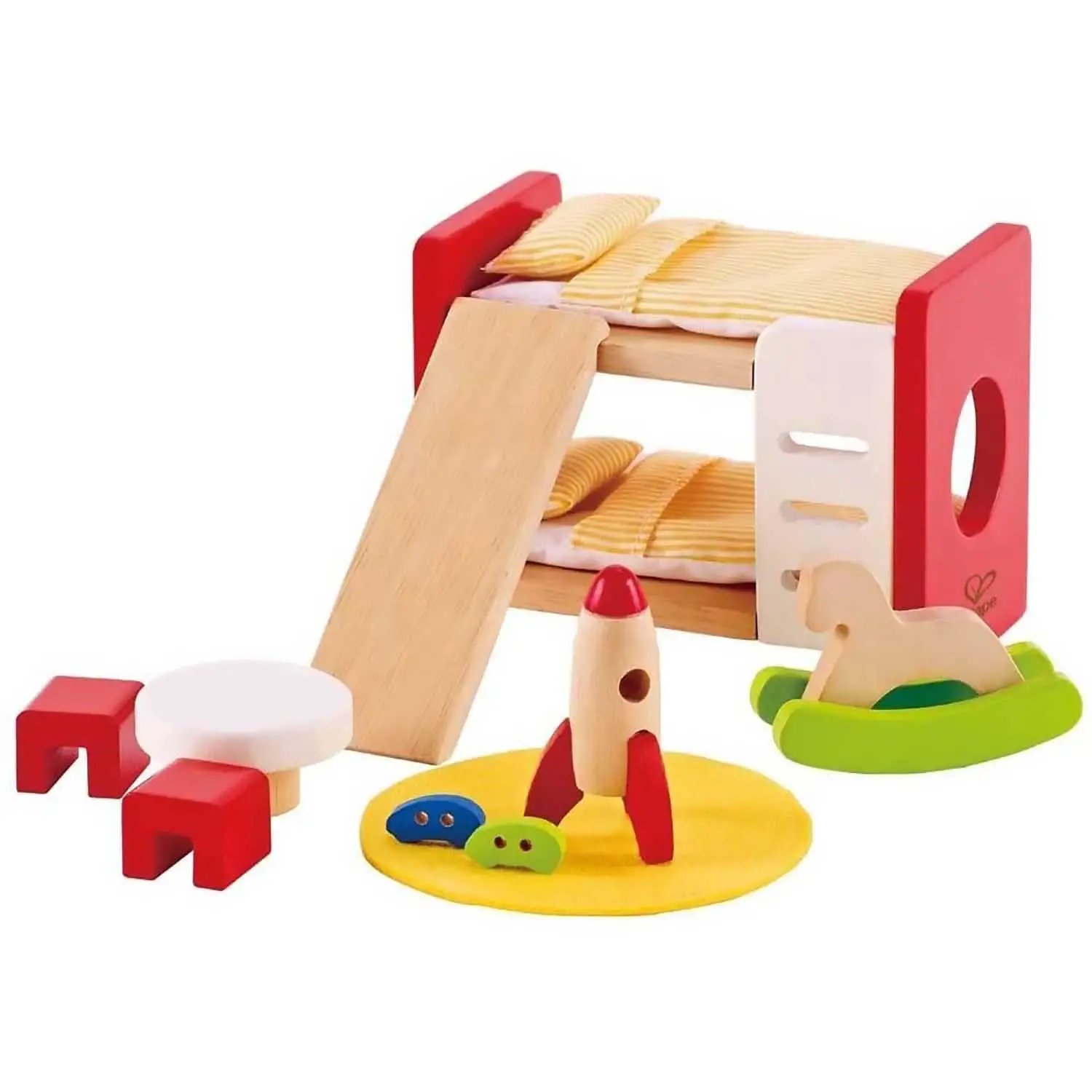 Cameretta per Casa delle Bambole – Set 14 Mobili in Legno - Ambienti