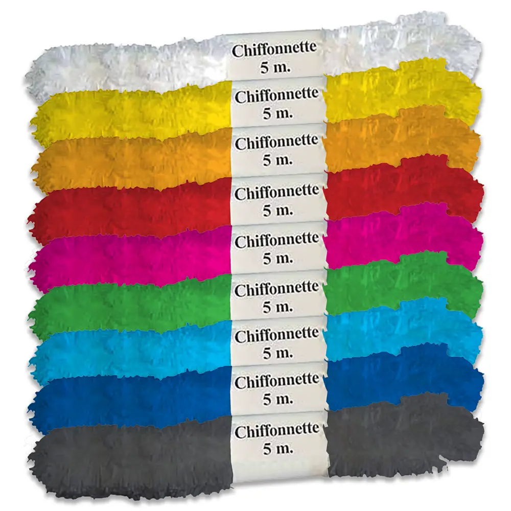 Set Nastro Chiffonnette 9 Colori – 6 cm x 5 m - Carta e cartoncino