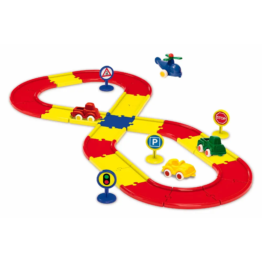 Pista con Veicoli e Segnali - Veicoli, garage e piste