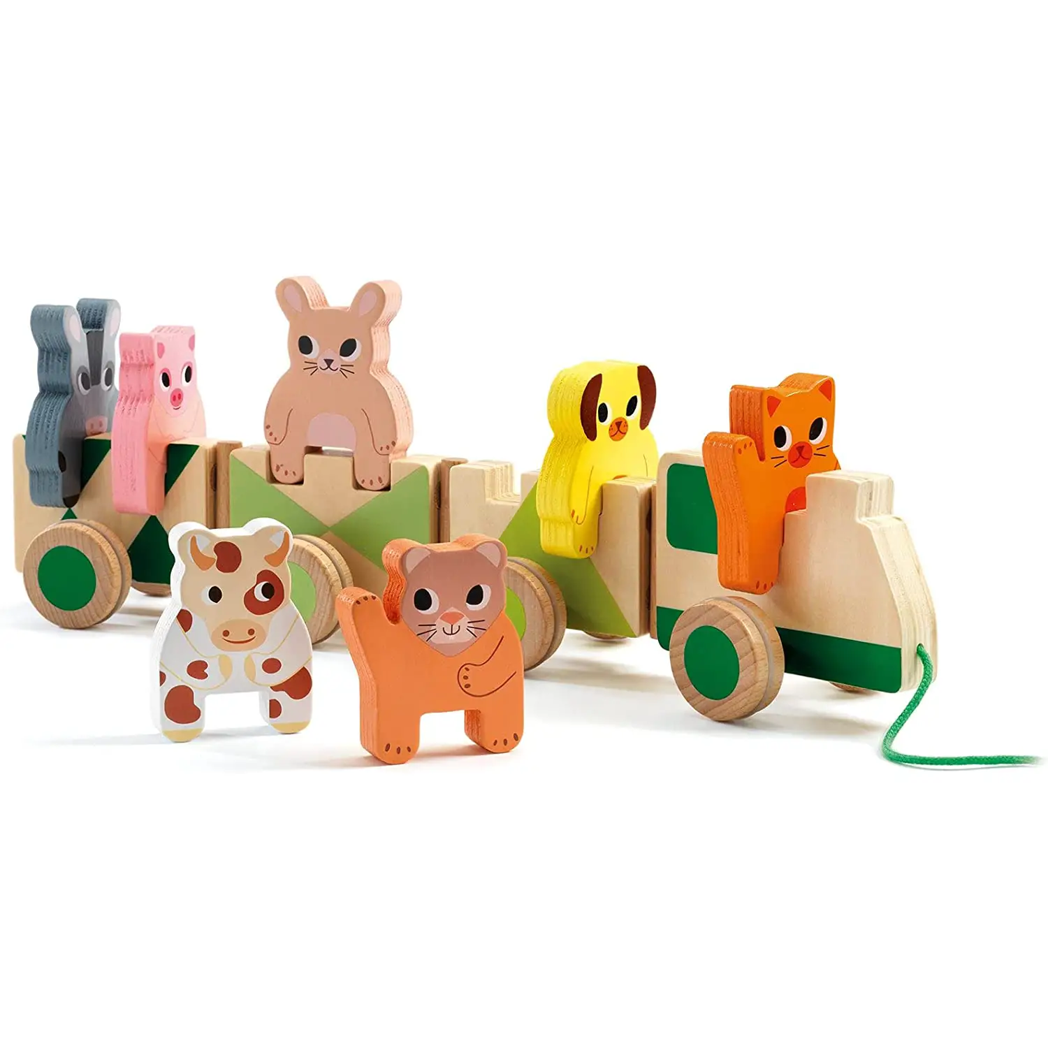 Trainimo Trenino Fattoria – Giocattolo Educativo in Legno - Primi giochi