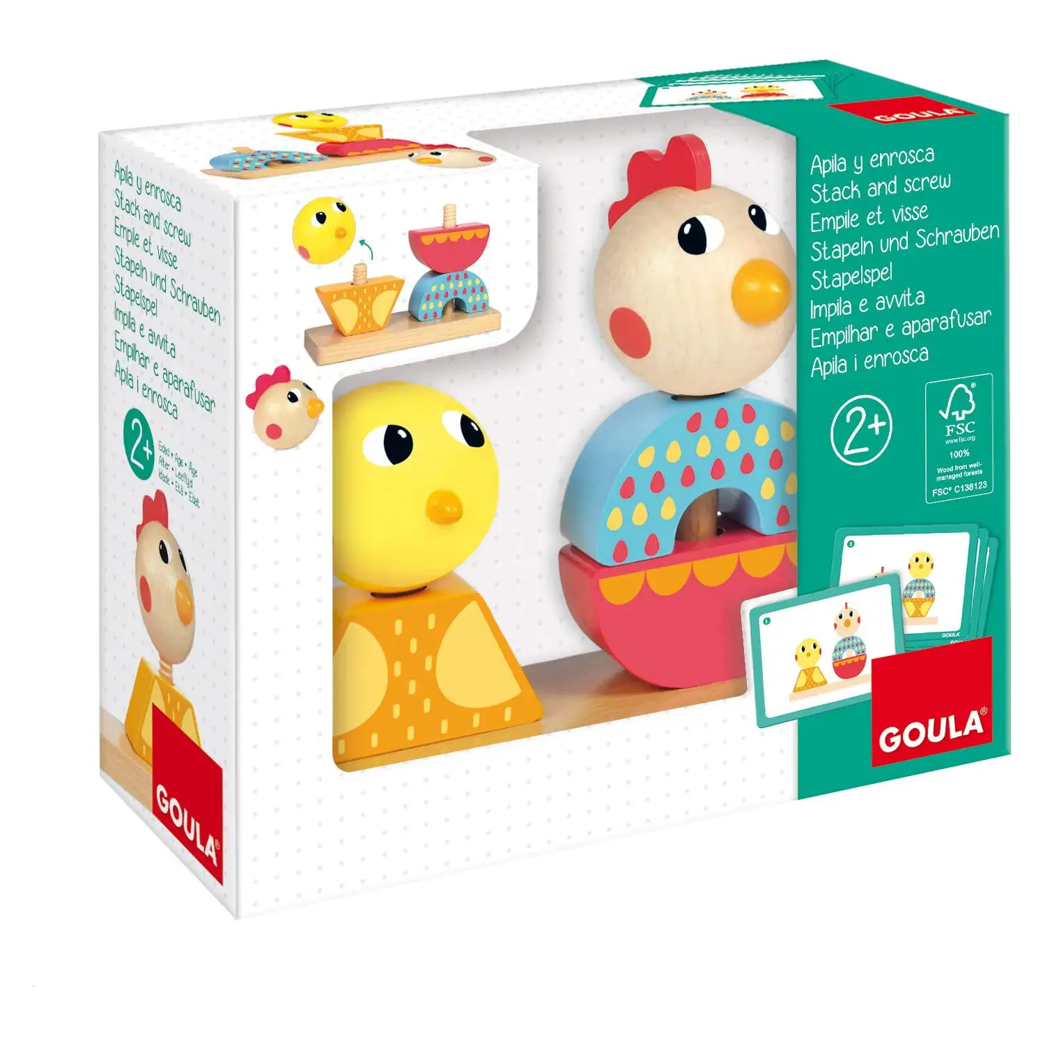 Il Pulcino e la Chioccia – Gioco di Svita e Avvita in Legno - Motricità fine