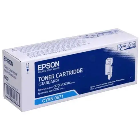 TONER EPSON ACULASER-C1700 - CYAN - Consumabili