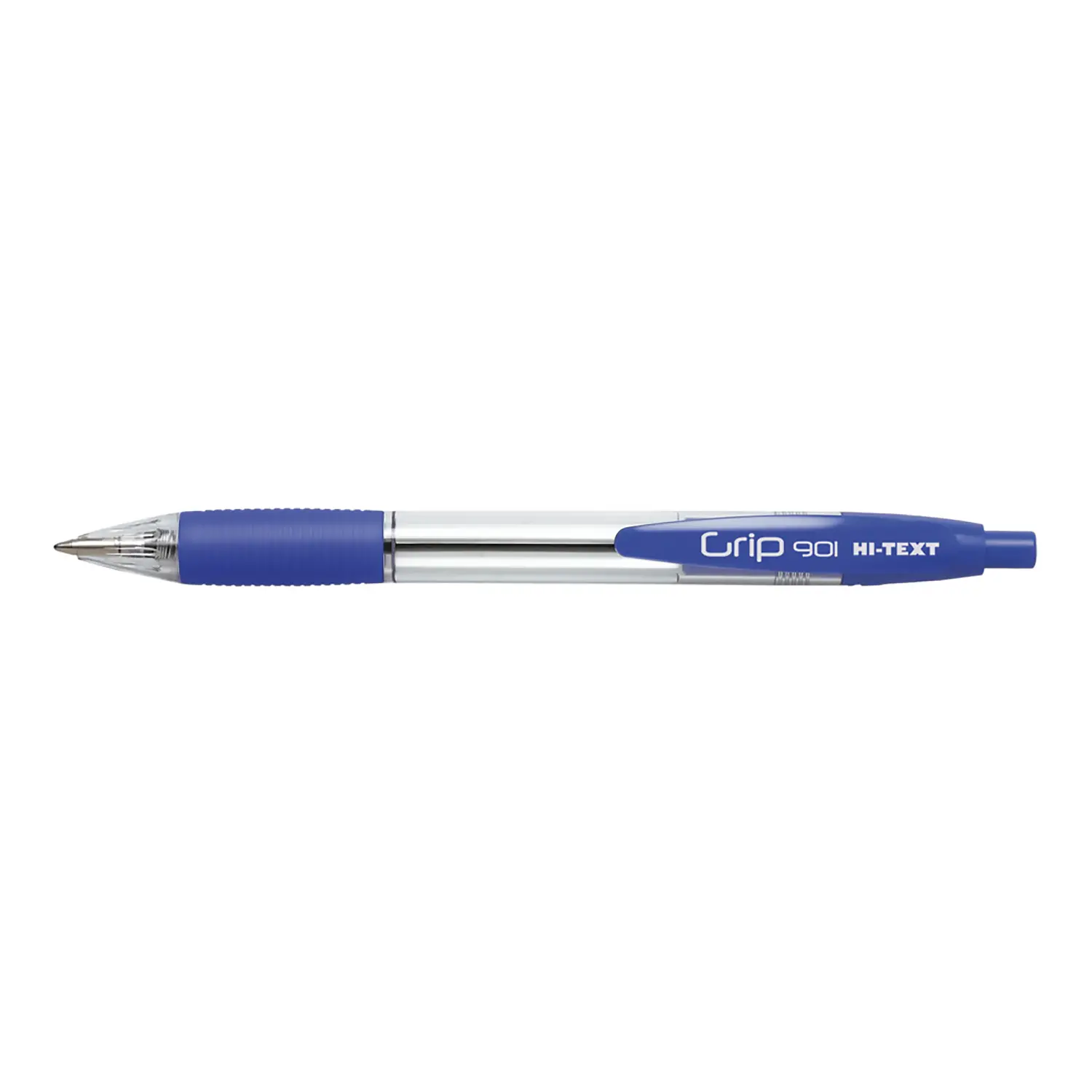 Penna a Scatto Hi-Text Grip – Set 12 Pezzi Blu - penne pennarelli ufficio