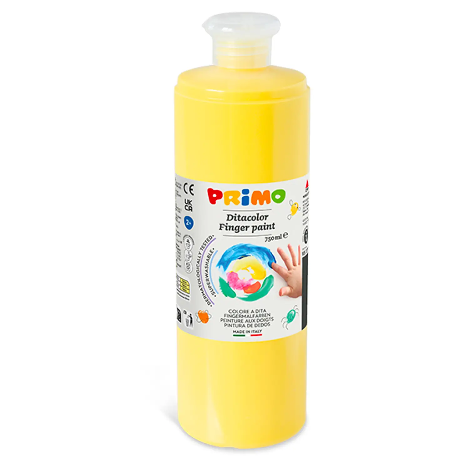 Colori a Dita Primo ml. 750 Giallo - Tempere
