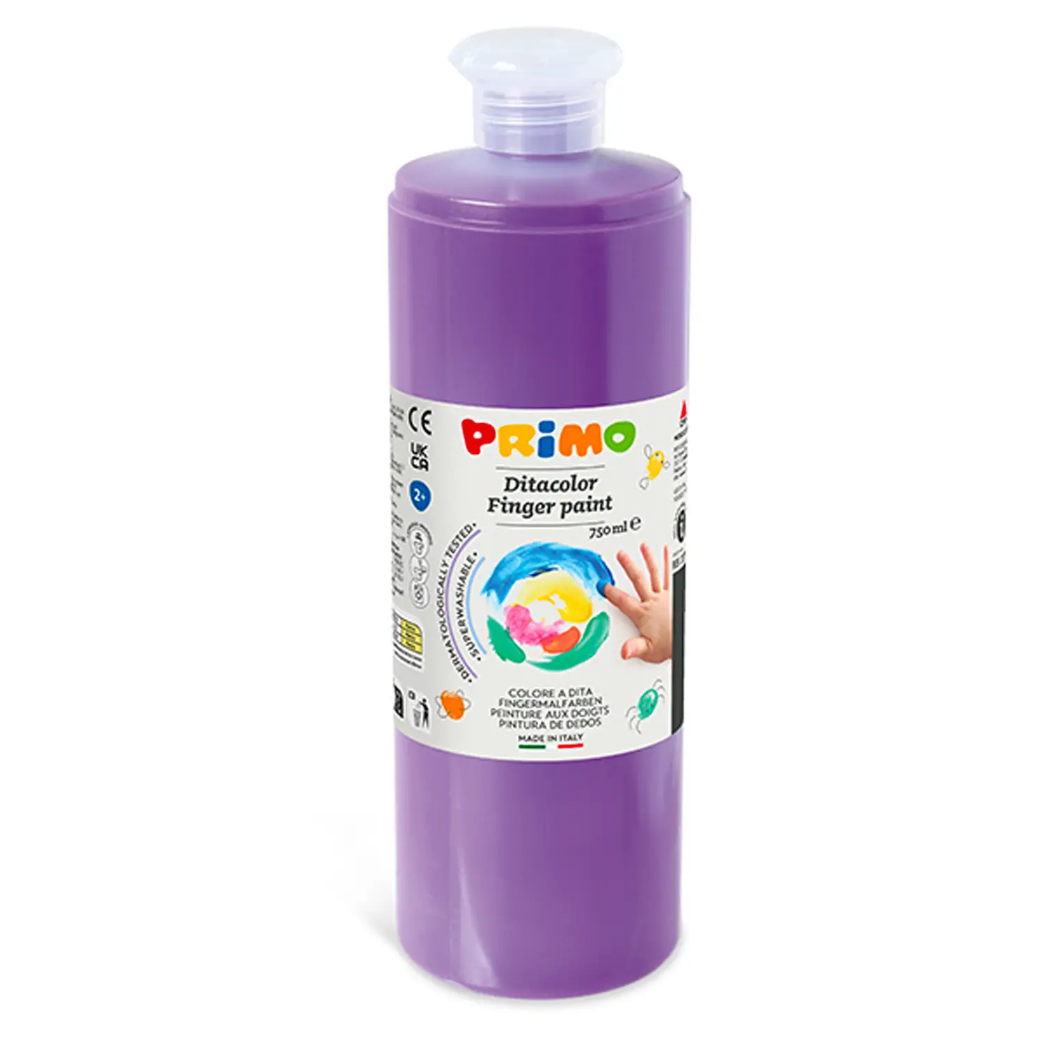 Colori a Dita Primo ml. 750 Viola - Tempere