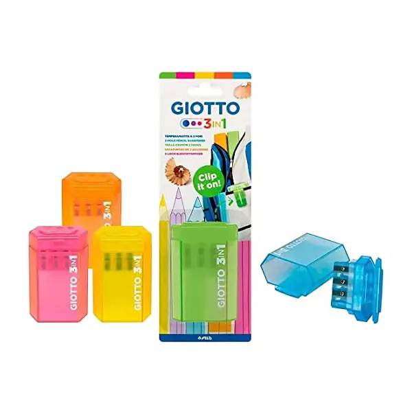 Temperamatite Giotto 3 Fori - Matite Temperini Gomme