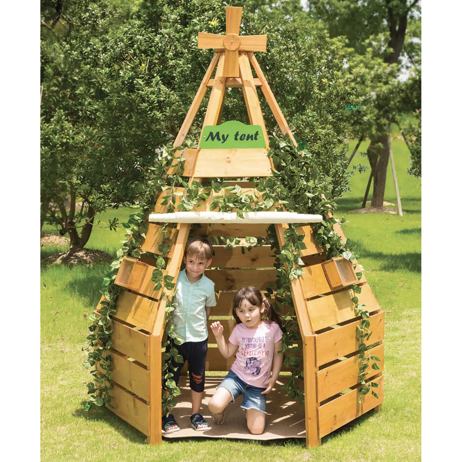 Tenda degli Indiani in Legno Tepee, Gioco da Esterno - Laboratori