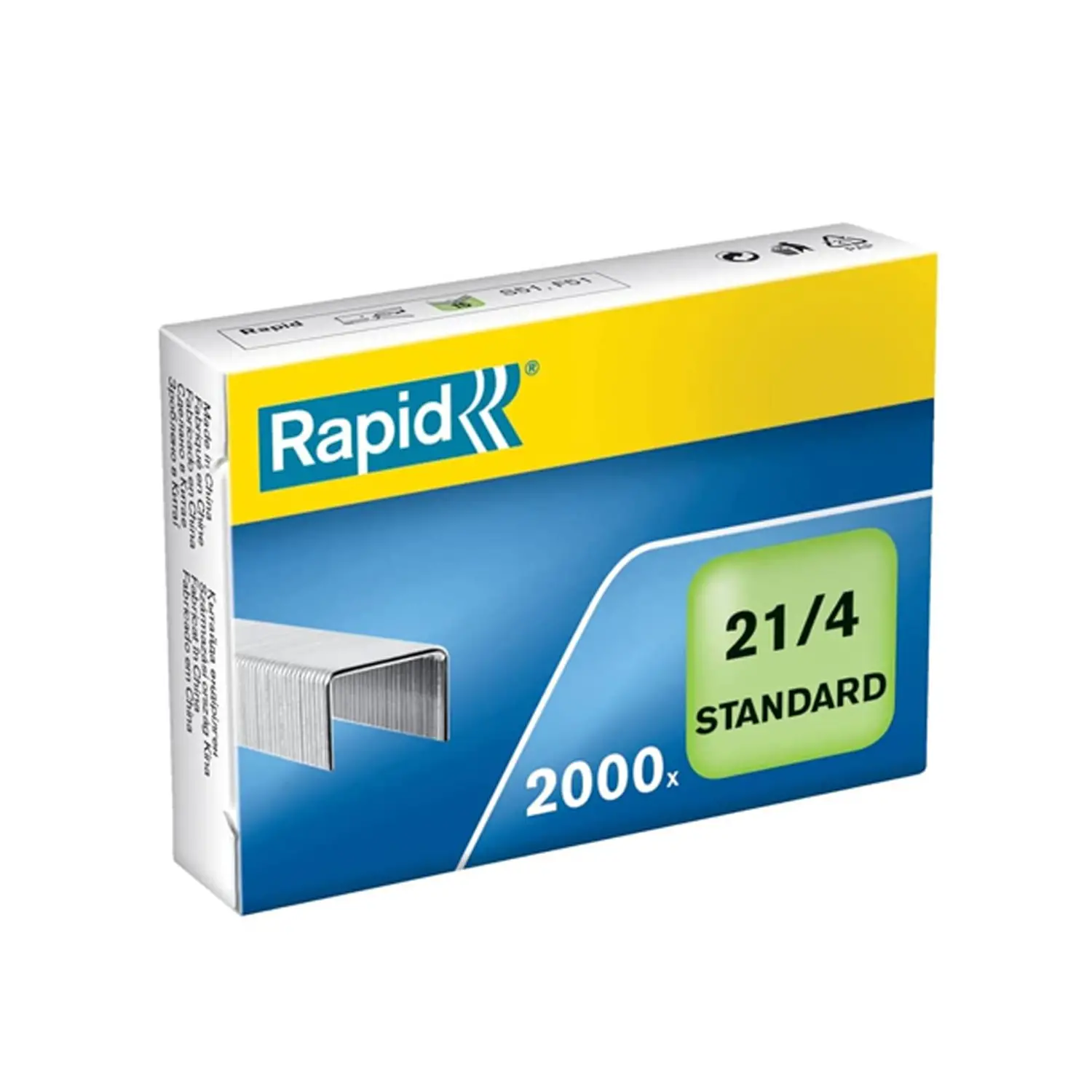 Punti Metallici Standard 21/4 – Scatola da 2000 Pezzi per Cucitrice a Pinza - cucitrici